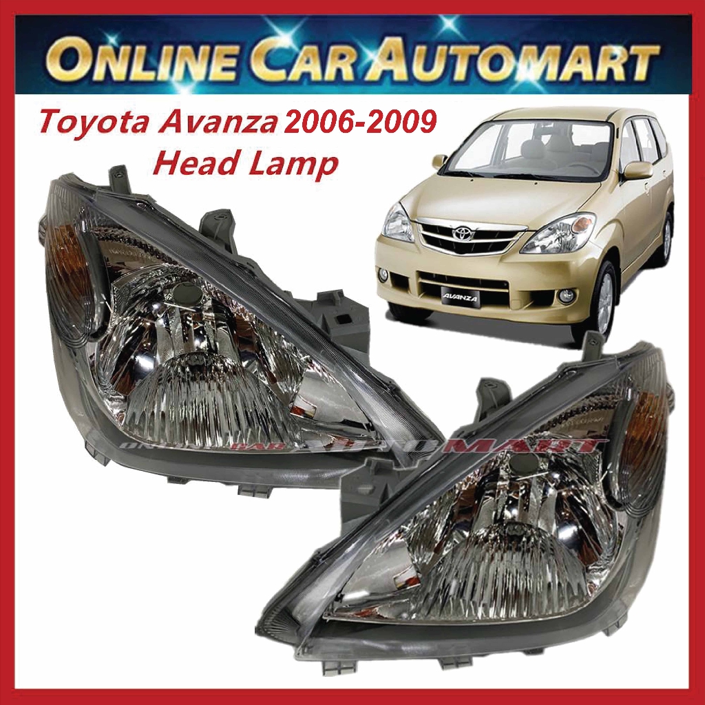 Toyota Avanza 2003 2009 Head Lamp Headlamp Original Design Malaysia