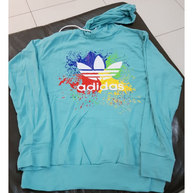 adidas baby blue hoodie