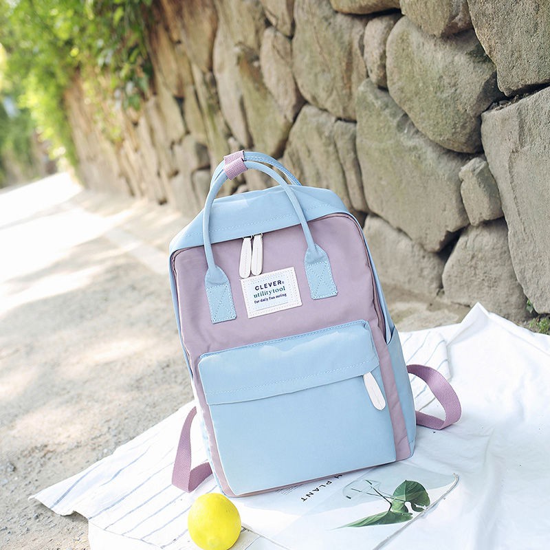 CJH Small Shoulder Bag Female Bag Large High School Student Bag Fashion Trend Leisure Travel Bag Backpack Green