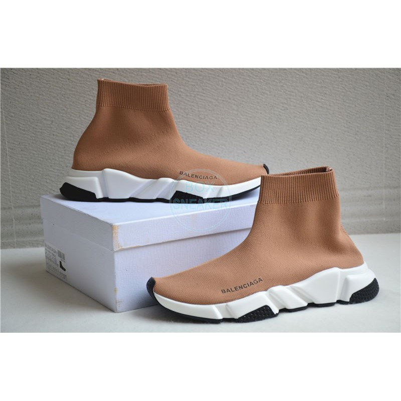 balenciaga speed trainer tan