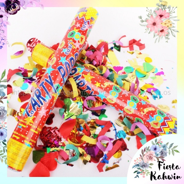 [THREE SIZE] 1PC PROMOSI 58CM PARTY POPPER POP / PARTY POPPER CONFETTI / POPPER FOR BIRTHDAY
