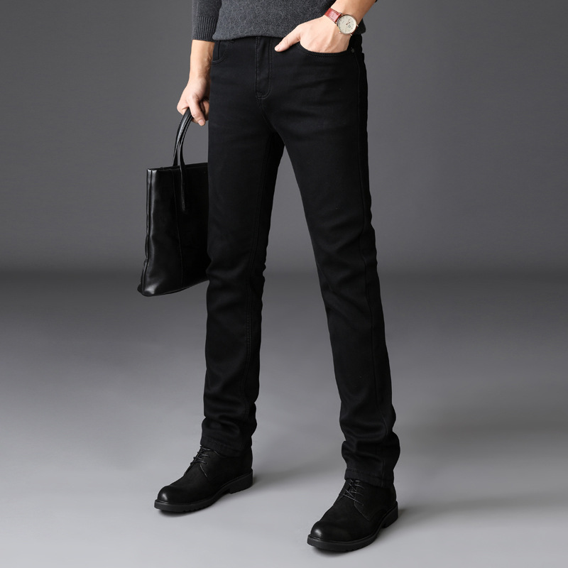 mens black jeans straight fit