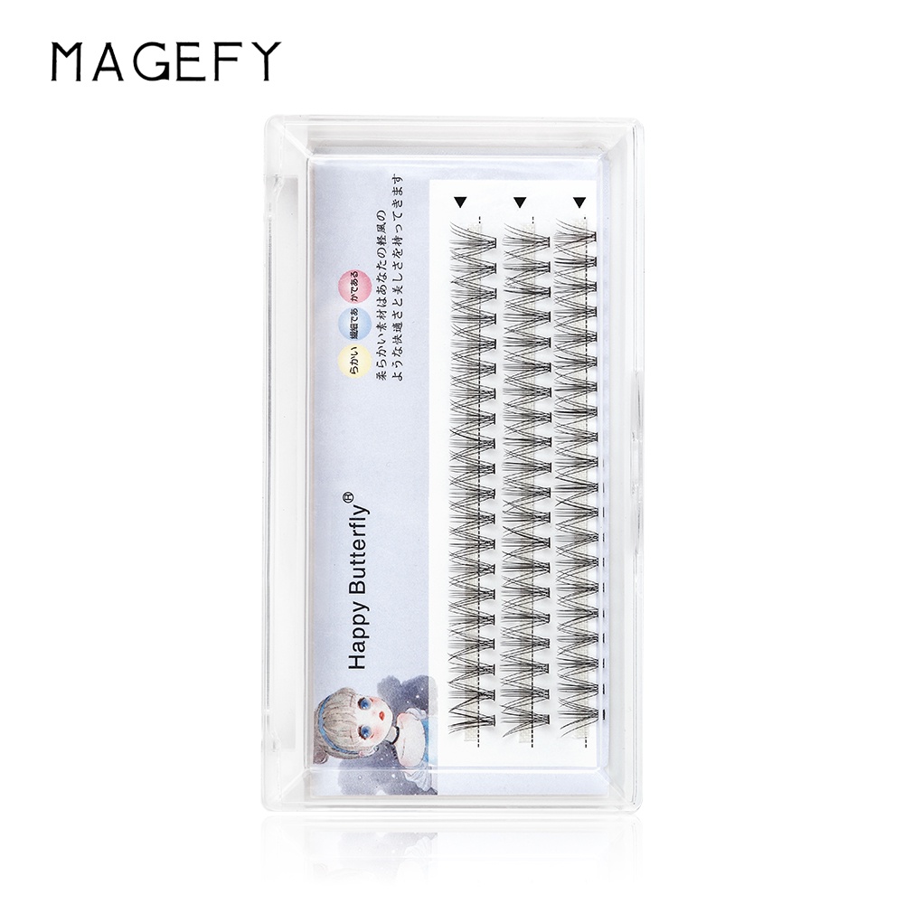 MAGEFY 10mm False Eyelashes Professional Makeup Tool Mink Natural Long ...