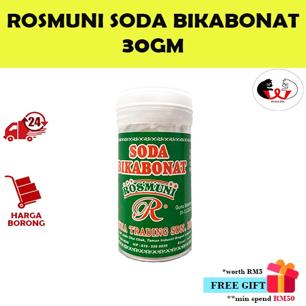 Soda Bikabonat Rosmuni/Bicarbonate of Soda [30GM]