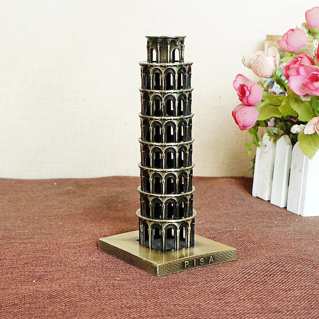 Vintage Italy The Leaning Tower of Pisa Souvenir Metal Model home decor ...