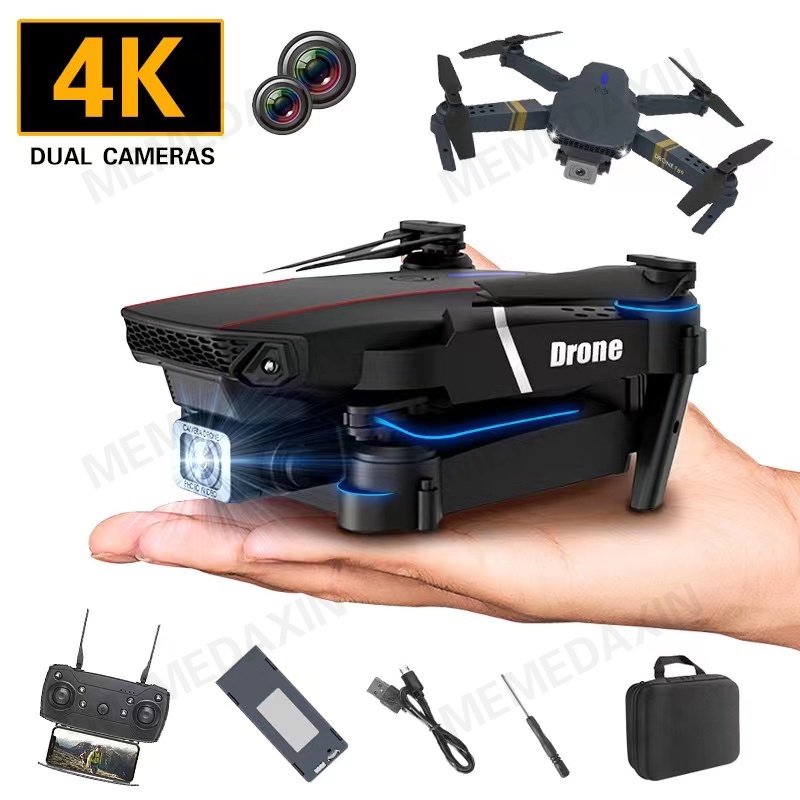 สี่ใบพัดพับไร้สายแบบพกพา FPV กับ 4K HD กล้องรักษาโหมดสูงตามดร.