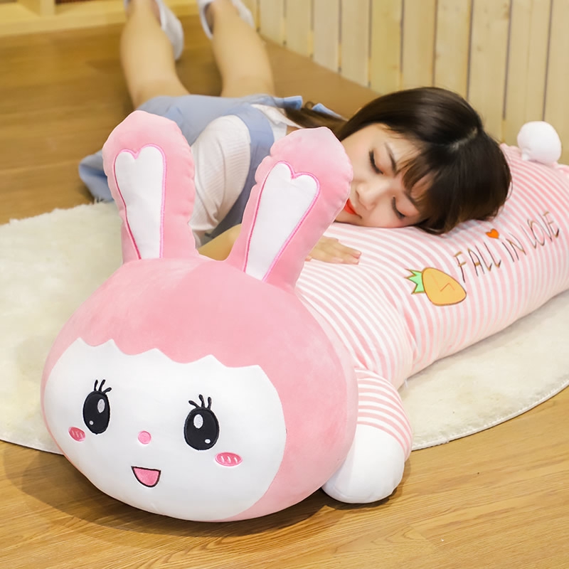 Fa Lovely Pillow Cute Little White Rabbit Bed Sleeping On The
