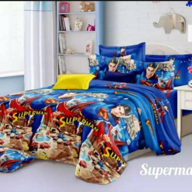 Superman Bed Sheets Shopee Malaysia