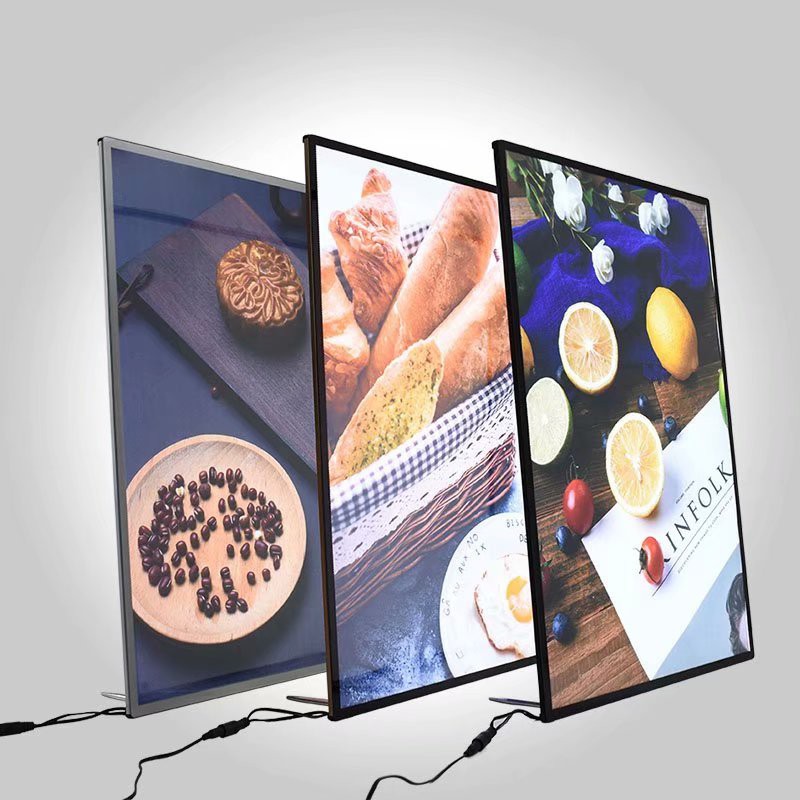 LED Photo Frame LED Menu A3 A4 Light Box Glass Advertising Led