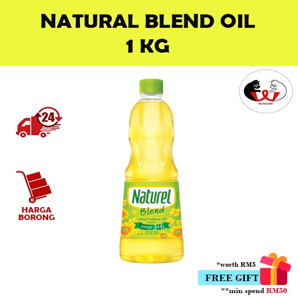 Naturel Blend 1kg Canola & Sunflower Cooking Oil (1bottle) Minyak Naturel Shopee Malaysia