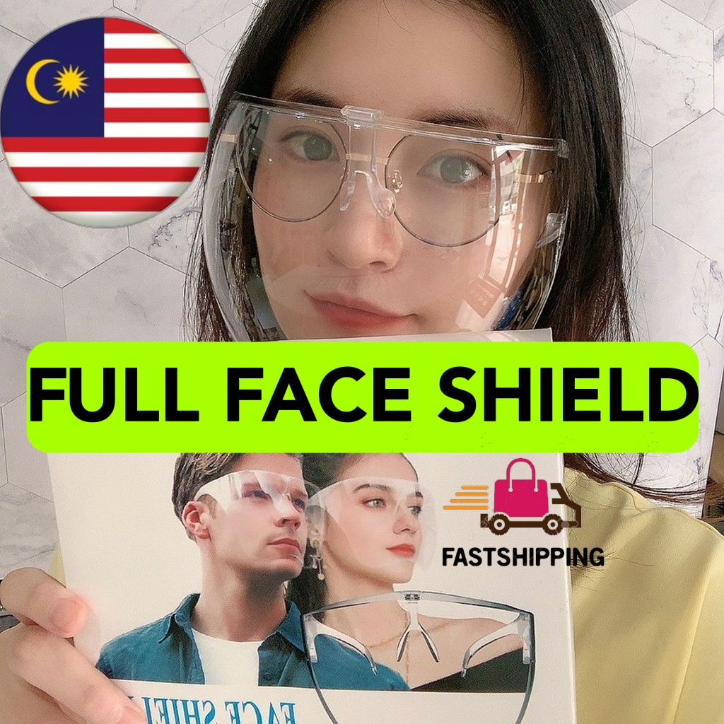 Face Shield Full Face Shield Pelindung Muka Dewasa Reusable Face Shield Aldult Face Shield Anti