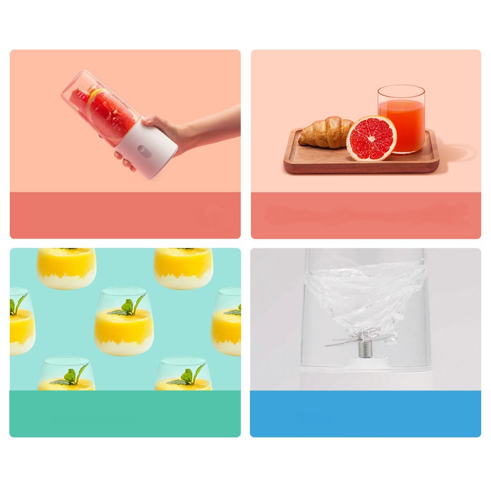 Xiaomi Mijia 350ml Portable Auto Clean Blender USB Mixer Electric Juicer Machine Kitchen Mixer Fruit Cup Mini Food