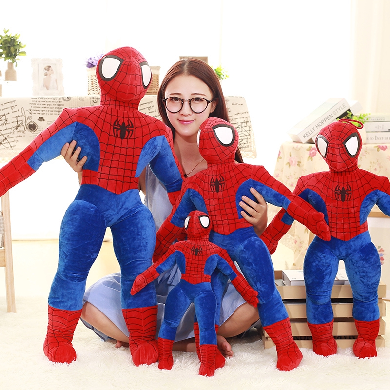 large spiderman plush toy