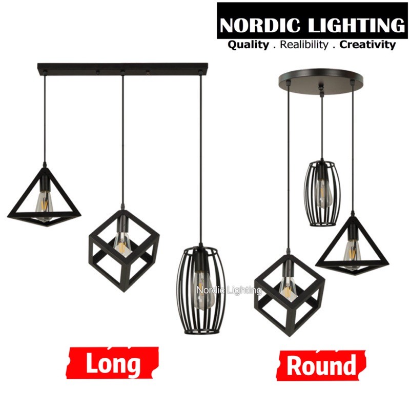 Nordic Lighting Lampu Gantung Dining Pendant Light Ceiling Lights IKEA