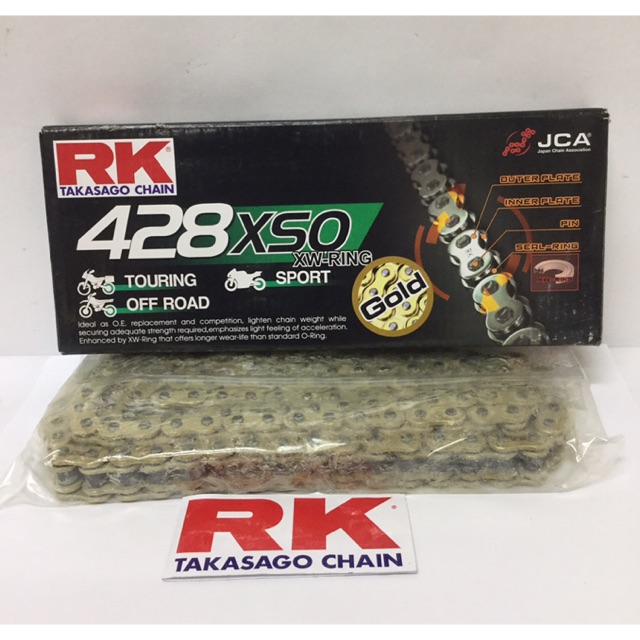 Rk Takasako Chain 428 428xso Gb428x132l Xw Ring Gold 132l 100 Original Shopee Malaysia