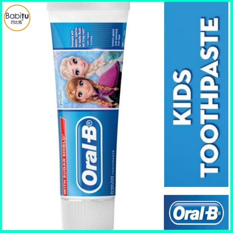 Oral-B Frozen Anna Elsa Kids Toothpastes 3+ Above 儿童牙膏 Ubat Gigi Kanak ...