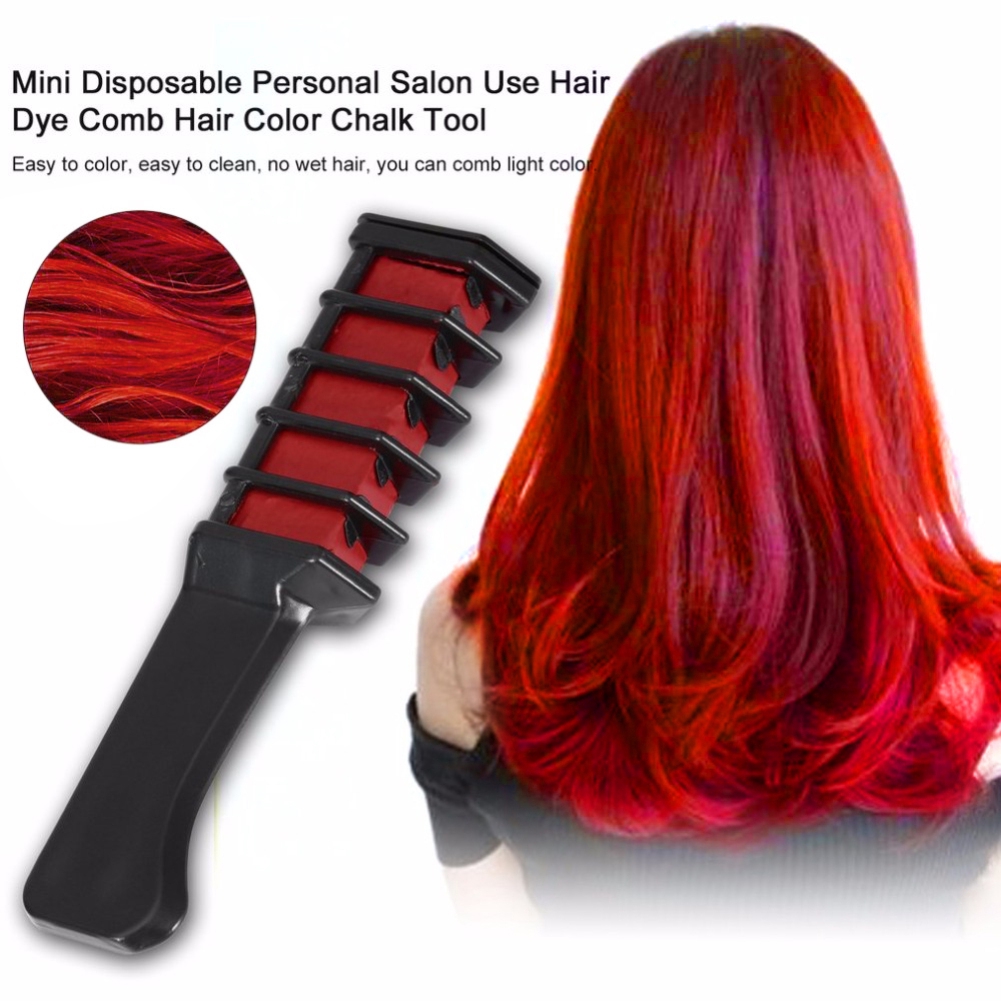 Temporary Hair Chalk Color Comb Dye Kits Disposable Cosplay