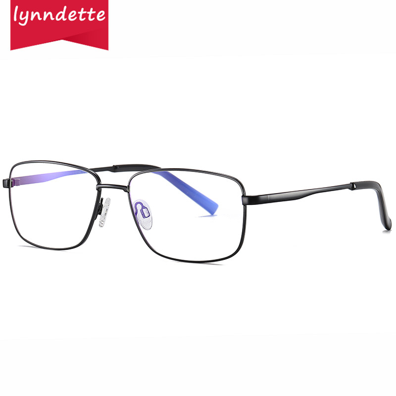 Lynndette Anti Blue Light Radiation Men Glasses Eyeglasses Fashion