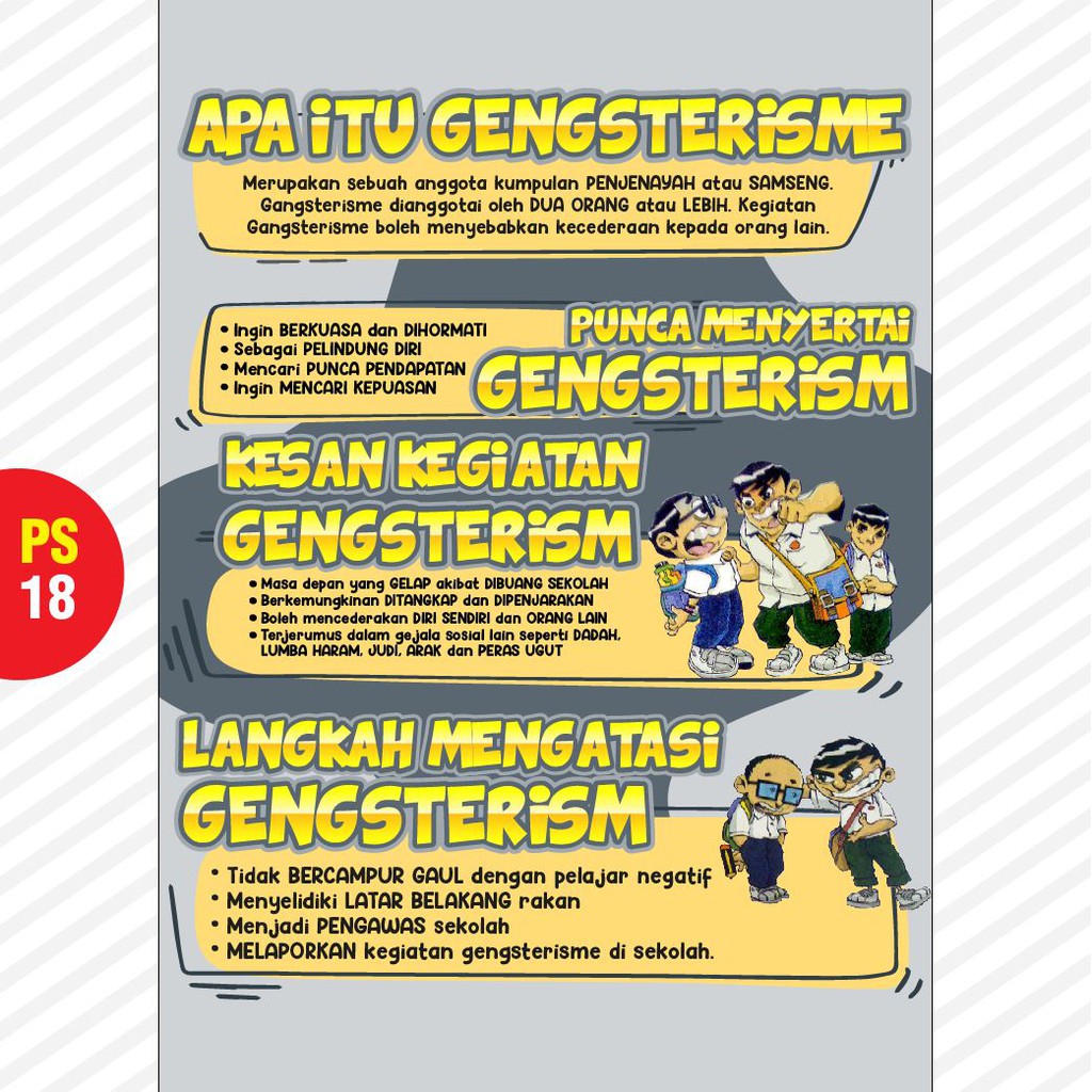 Print Poster Sekolah Kaunseling Motivasi Salahlaku No 2 Shopee Malaysia