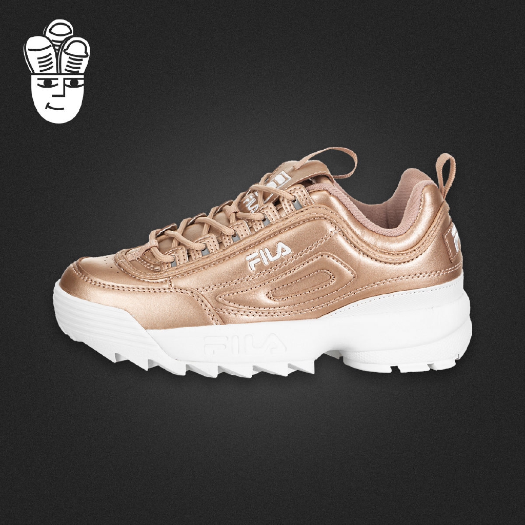 fila shoes gold