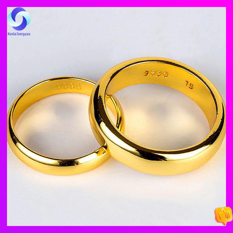 cincin emas korea cincin emas 916 Letupan Kuaishou Vietnam Lelaki dan Wanita Cincin Emas Vietnam, Perayaan Perkahwinan Pasangan, Cincin ini mudah, ajaran tidak akan kehilangan warna untuk masa yang lama