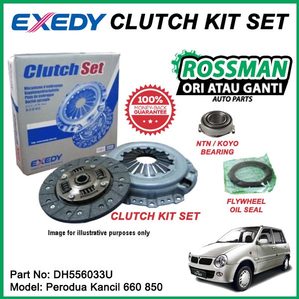 Perodua Kancil 660 850 Clutch Kit Set Original Exedy Daikin Japan Shopee Malaysia