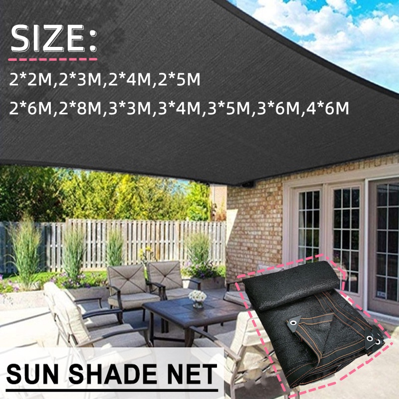 ☀️COD☀️Shade Sail Square AntiUV Sun Shade Net Outdoor Awnings Sun
