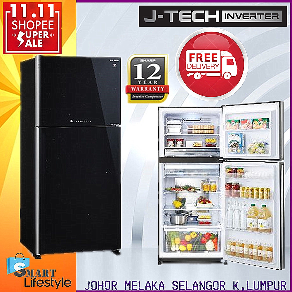Sharp Pelican Refrigerator SJP68MFGK 610L Shopee Malaysia