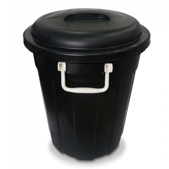 Rayaco V8120 12 Gallon Dustbin Tong Sampah Hitam  