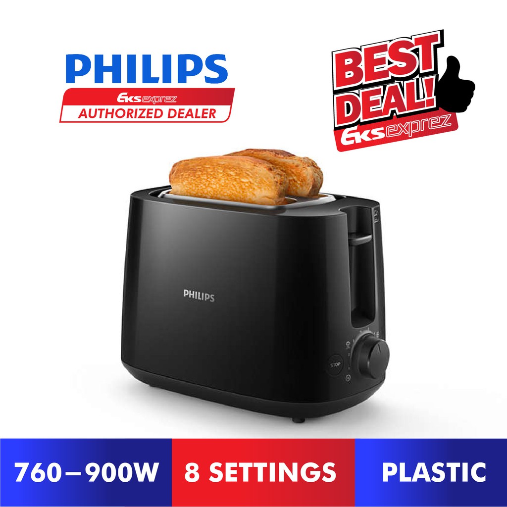 PHILIPS Daily Collection 2 Slot Toaster With 8 Setting HD2581/91