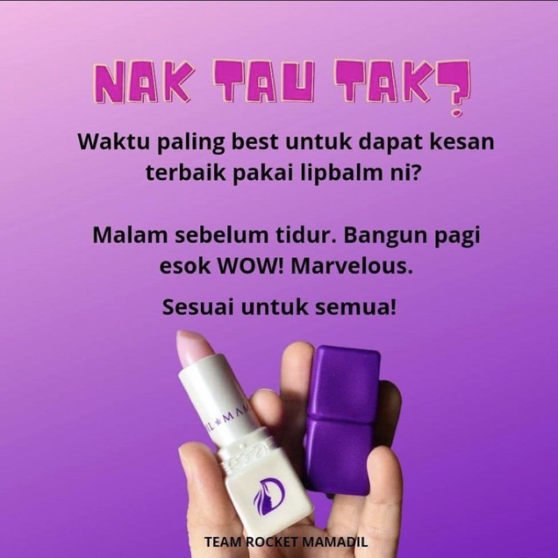 Lipbalm Mamadil Ready Stock Original Hq Shopee Malaysia