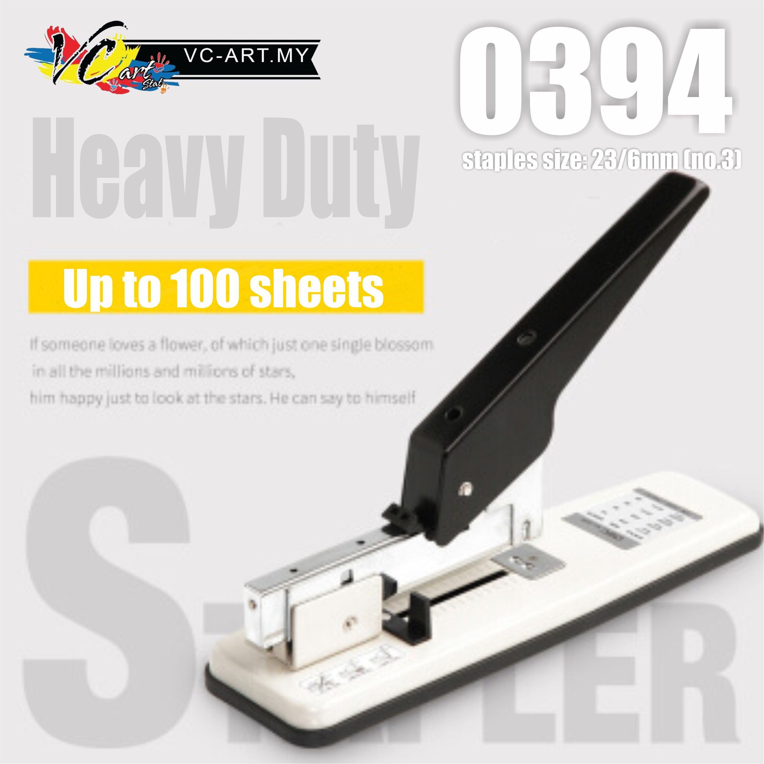 Deli 0394 Heavy Duty Stapler (80 Sheets) | Shopee Malaysia