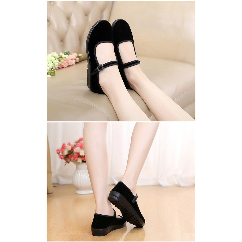 Women's Cotton Mary Jane Shoes Ballerina Ballet Flats Yoga Shoes Women's Cotton Mary Jane Shoes Ballerina Ballet Flats Yoga Shoes