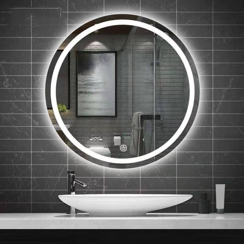 Allure Ultra Slim Round Led Illuminated Mirror With Magnifier 600mm Atelier Yuwaciaojp 7611