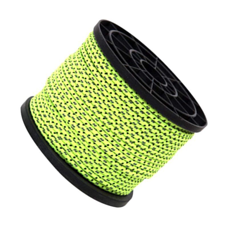 Glow at Dark Reflective Guyline Tent Rope Guy Line Camping Cord Paracord