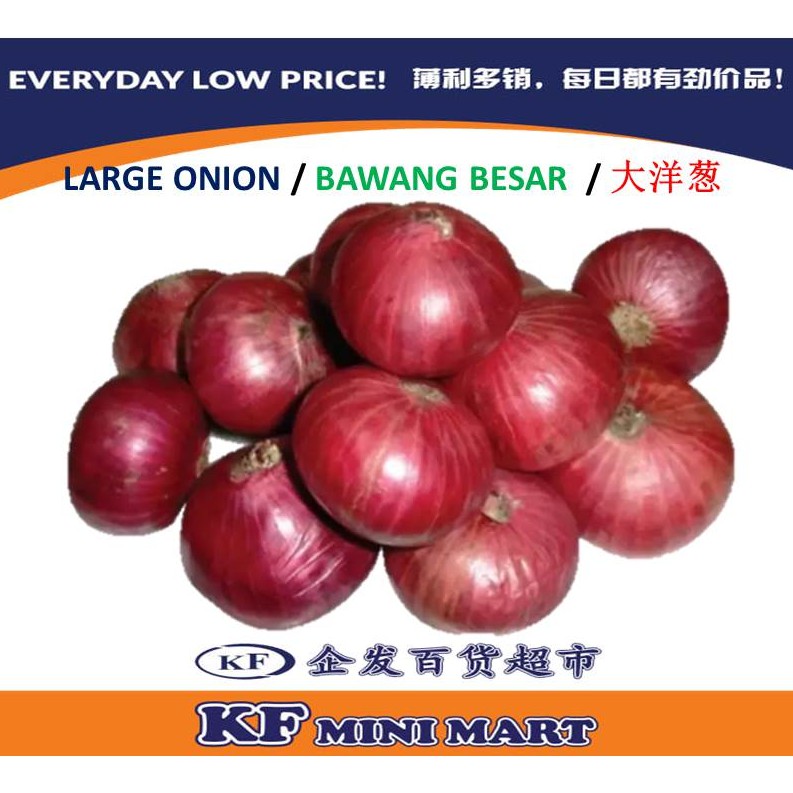 Low Price 1 3kg Bawang Besar Large Onion 1 3kg 大洋葱 Shopee Malaysia