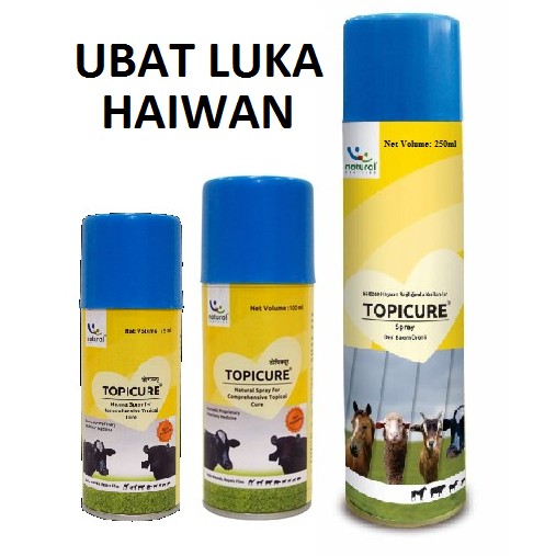 Ubat Luka Anjing  Topicure Herbal Aerosol Spray For Wound and Quick