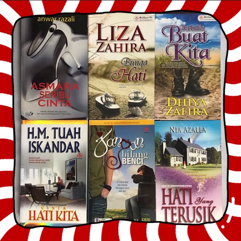 Buy Novel Melayu Hm Tuah Iskandar Liza Zahira Dhiya Zafira Nia Azalea Anwar Razali Muna Mahira Novel Melayu Terpakai Seetracker Malaysia