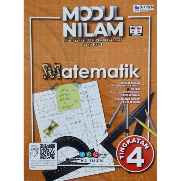 [ BBSS.] MODUL NILAM MATEMATIK TINGKATAN 4 ( BILINGUAL ) EDISI 2022