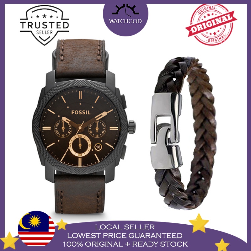 fossil fs4656 leather strap