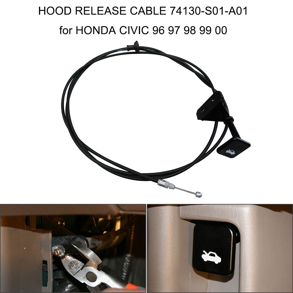Hood Release Cable Bonnet Hood Release Cable Wire Fit for HONDA CIVIC 01-05 74130-S5D-A01ZA 