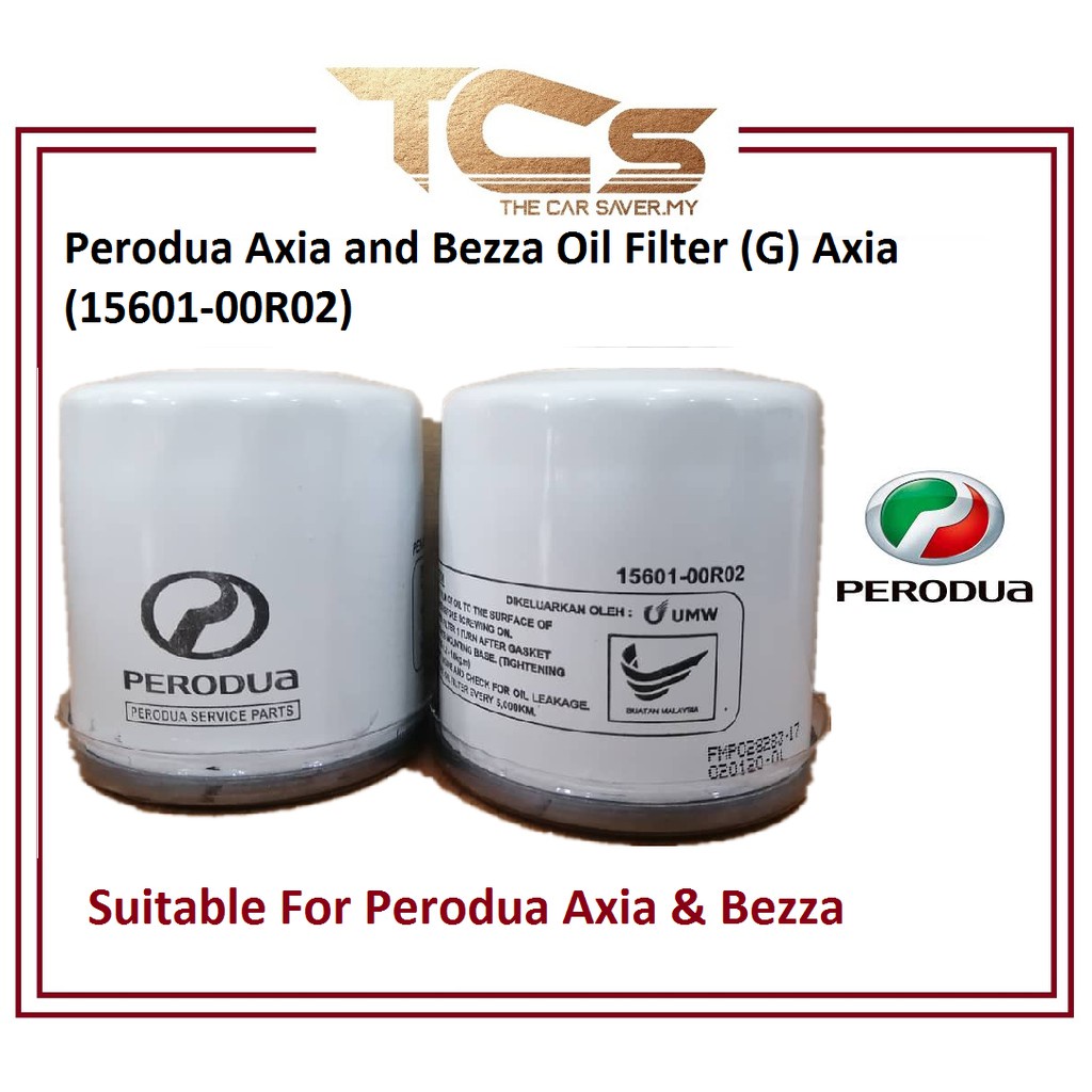 Perodua Axia and Bezza Oil Filter (G) Axia (1560100R02) Shopee Malaysia