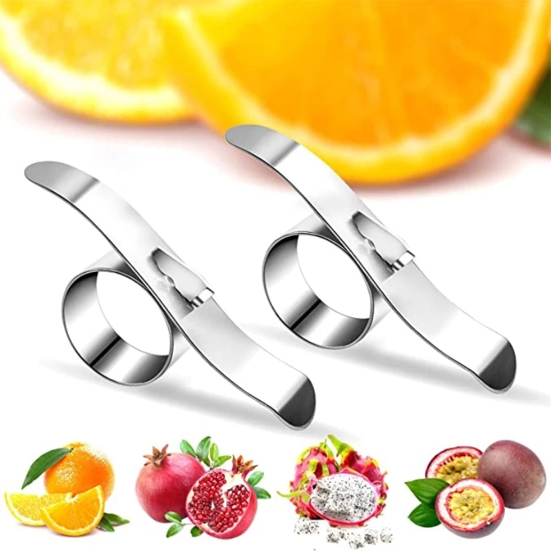 1Pc Household Stainless Steel Fruit Peelers/Affordable Easy Open Pitaya Citrus Orange Skin Remover Slicer/ Useful Kitchen Gadgets