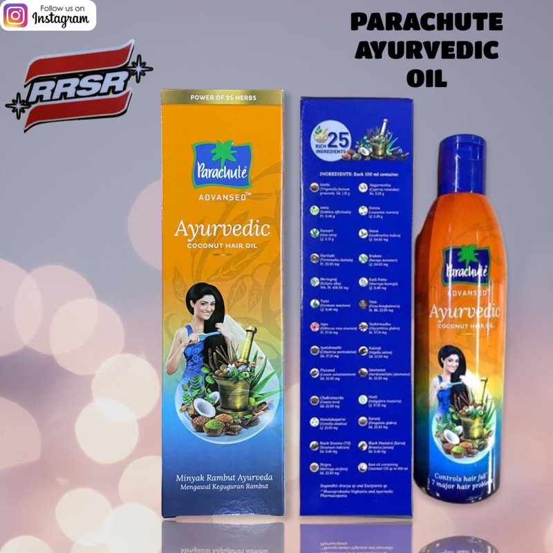 Parachute Advansed Ayurvedic Hair Oil 190ml Shopee Malaysia 3551