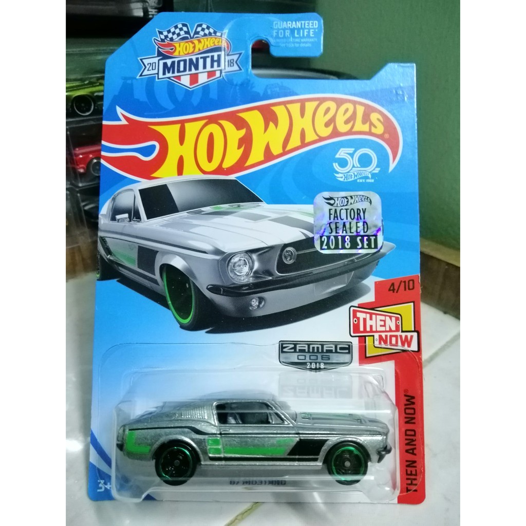 Hot Wheels '67 Mustang Then And Now Series #4/10 Purple Die-Cast 1:64 Scale New 