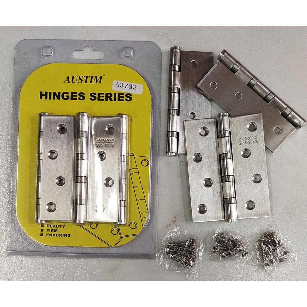 4" Heavy Duty Stainless Steel Bearing Hinges 100mm Steel Hinges Door