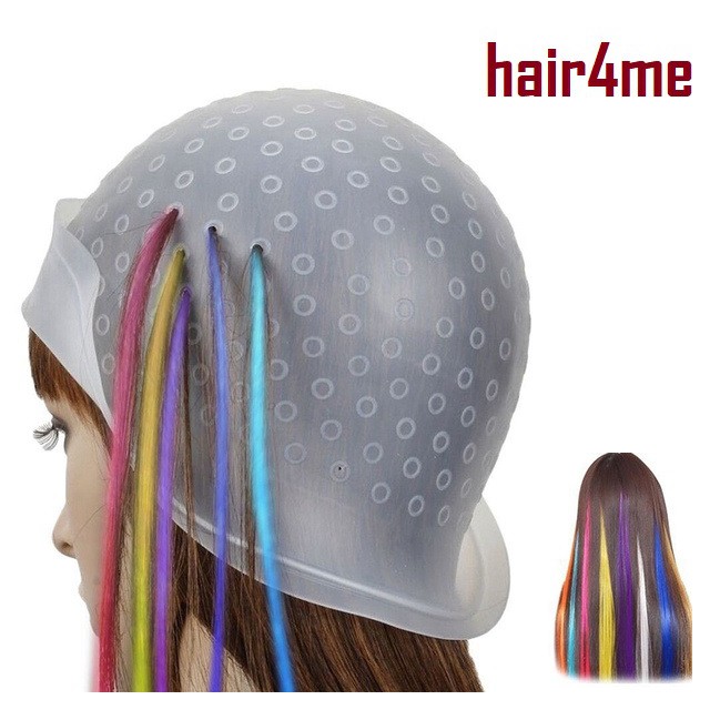 Magicap Reusable Hair Color Highlighting Tipping Highlight Dye Cap And  Metal Hook Tipping | Shopee Malaysia