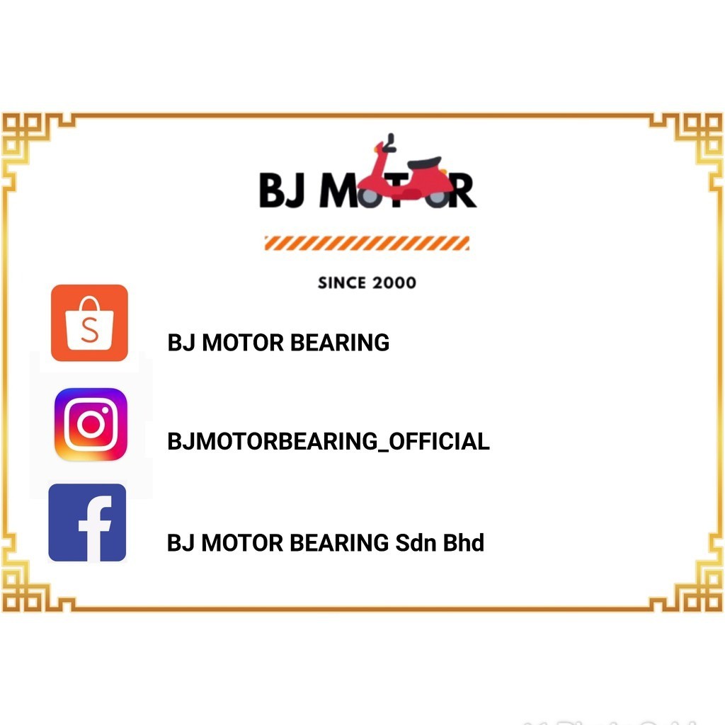BJ MOTOR BEARING, Online Shop Shopee Malaysia