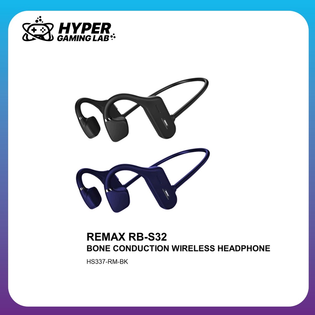 REMAX RBS32 RBS32 BONE CONDUCTION WIRELESS HEADPHONE BLACK Shopee
