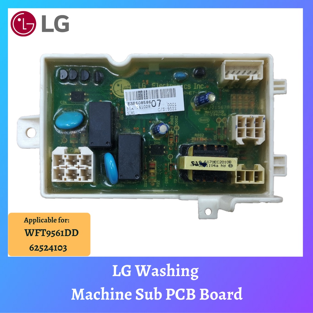 LG Washing Machine Sub PCB Board / Papan PCB Mesin Basuh WFT9561DD